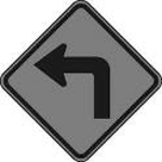 [left turn sign]