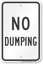no dumping